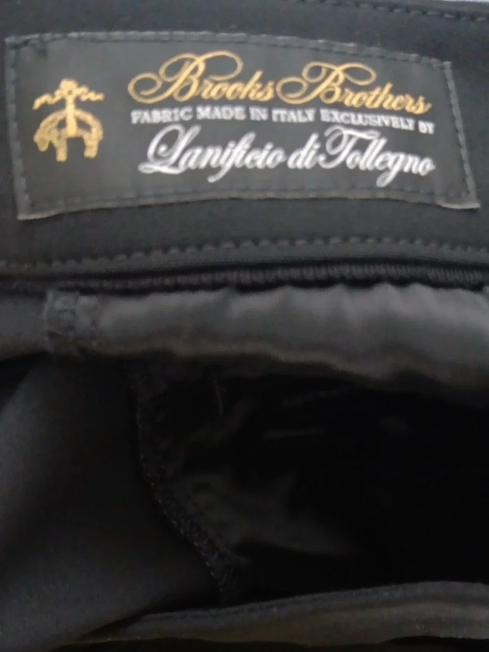 Brooks Brothers Lanificio Di Tollegano Wool Tapered Leg Trousers #3952